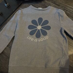 Life Is Good Heather Gray Sweatshirt